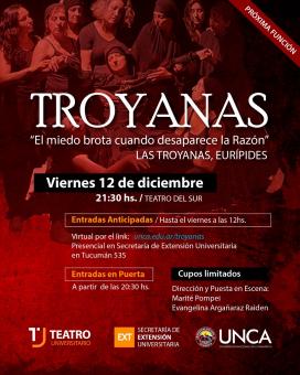 Troyanas vuelve a escena en el Teatro del Sur